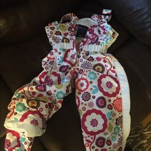 Toddler girl snow bibs 2